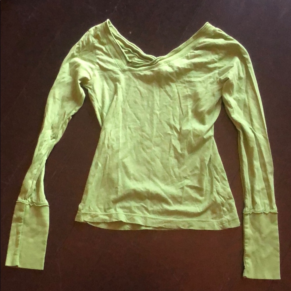 Fun green long sleeve top